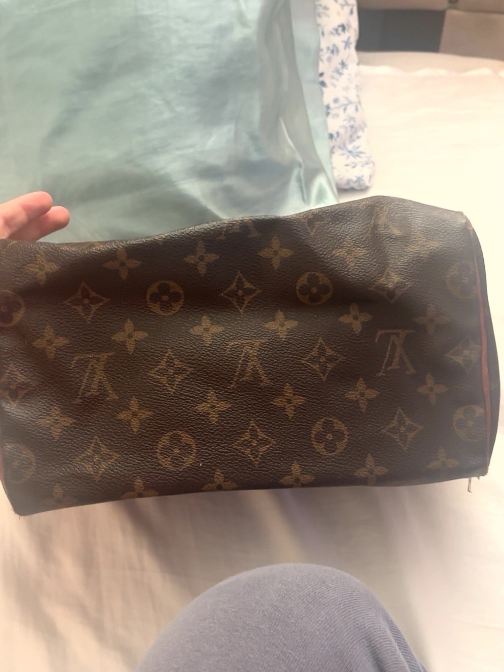 Louis Vuitton Monogram Canvas Speedy Satchel - Brown & Gold Hardware - Picture 3 of 7